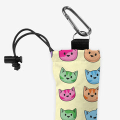 Rainbow Cat Faces Playmat Bag