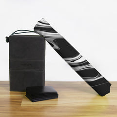 Black and White Flow Playmat Bag