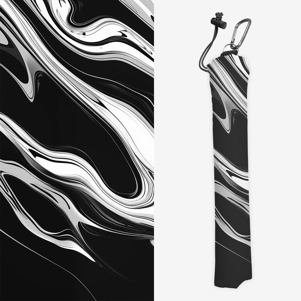 Black and White Flow Playmat Bag