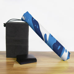 Blue and White Flow Playmat Bag