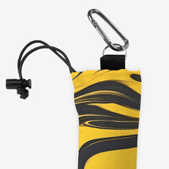 Golden Liquid Swirl Playmat Bag