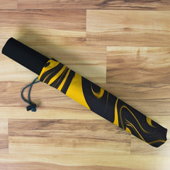 Golden Liquid Swirl Playmat Bag