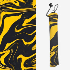 Golden Liquid Swirl Playmat Bag
