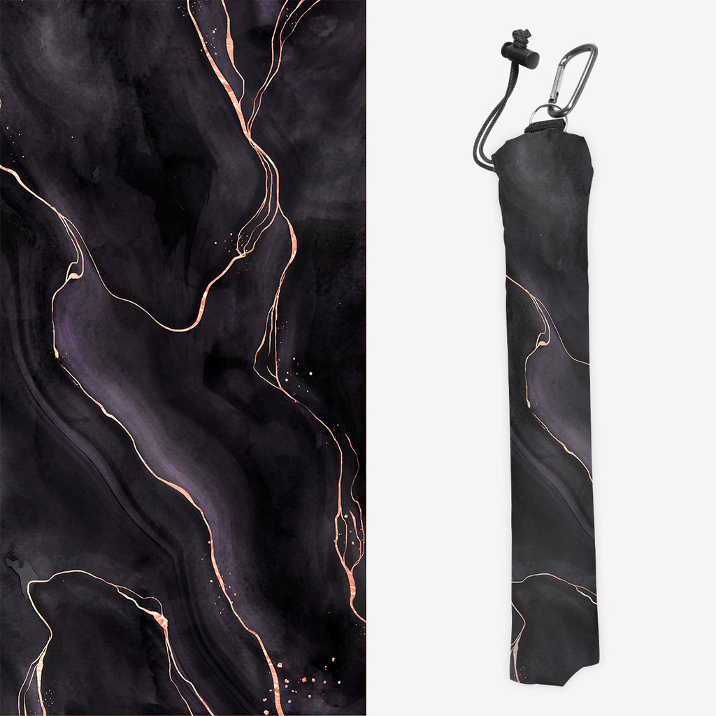 Black Gold Granite Playmat Bag