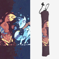 Autumn And Snow Fox Playmat Bag