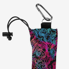 Neon Topographical Map Playmat Bag