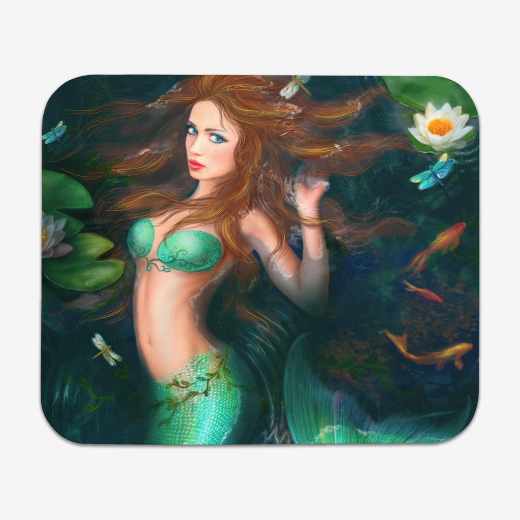 Red-Haired Mermaid Mousepad