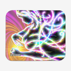 Aurora Borealis Woman Mousepad