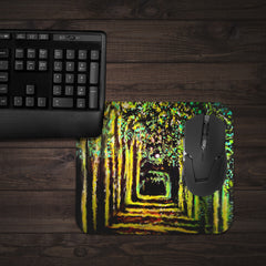 Yellow Maze Mousepad