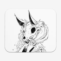 Fox Skull Girl Mousepad