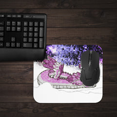 Cute Stained Glass Dragon Mousepad