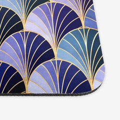 Ocean Inspired Art Deco Scales Mousepad