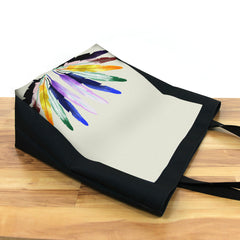 Rainbow Feathers Day Tote