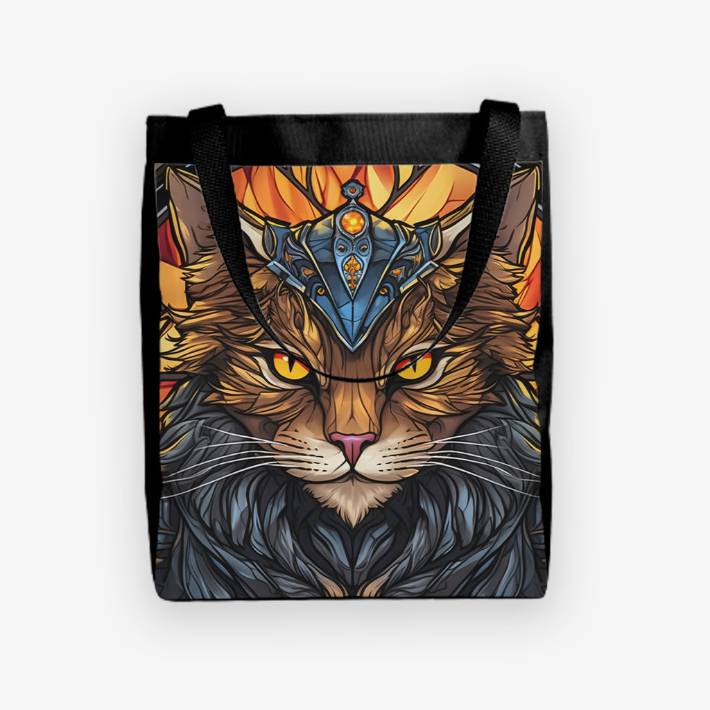 Royal Cat Stained Glass Day Tote
