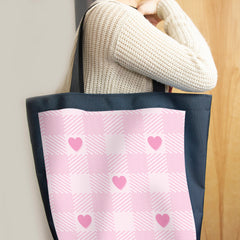 Heart Gingham Day Tote