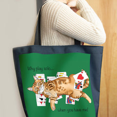 Solitaire Cat Day Tote