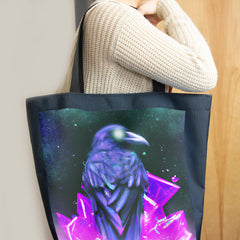 Crystal Synthwave Raven Day Tote