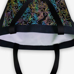 Neon Topographical Map Day Tote