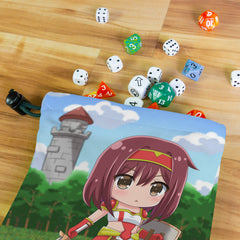 Chibi Soldier Girl Dice Bag