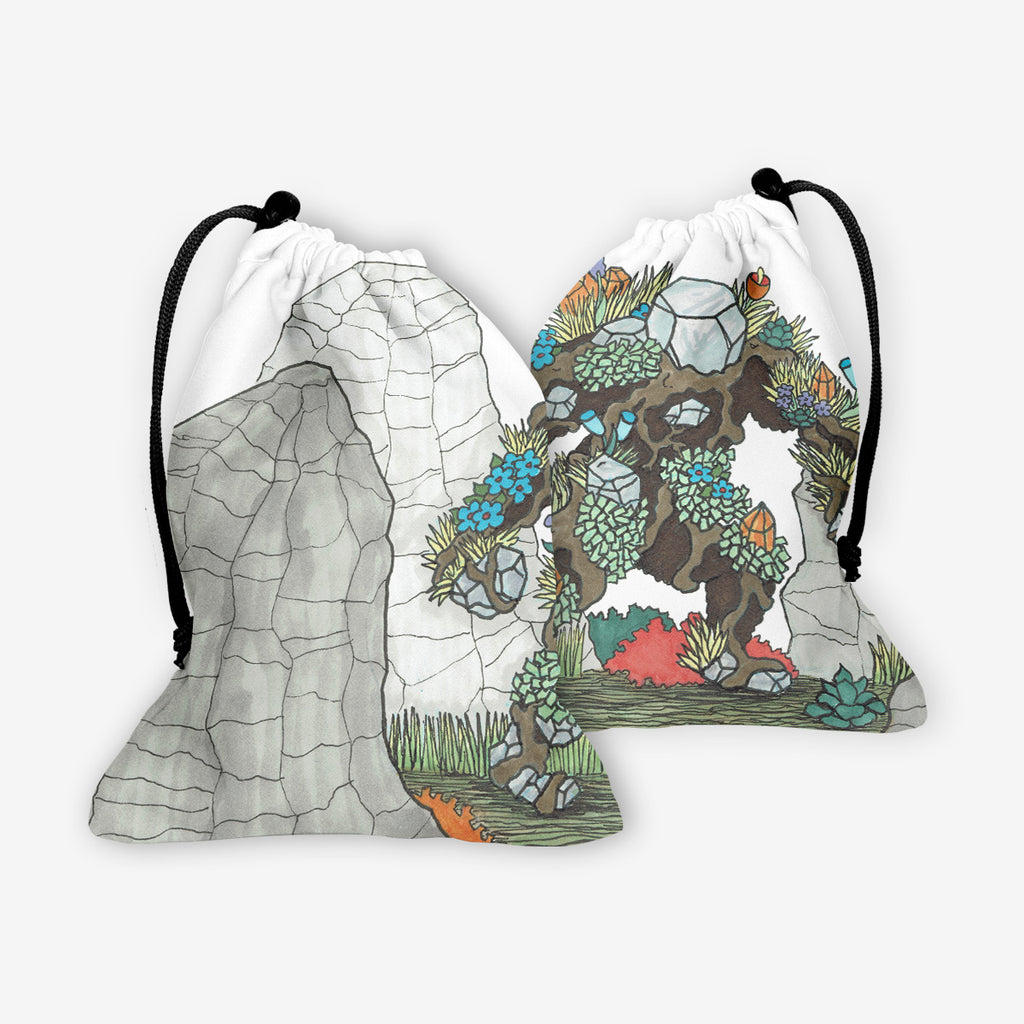 Flower Crystal Elemental Dice Bag