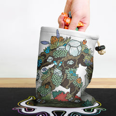 Flower Crystal Elemental Dice Bag