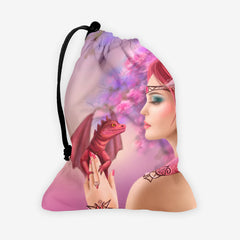Small Red Dragon Dice Bag