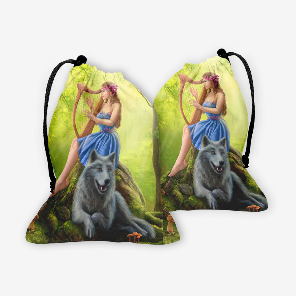 Wolf Dice Bag