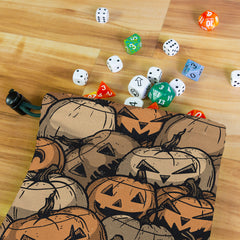 Pile Of Jack O' Lanterns Dice Bag