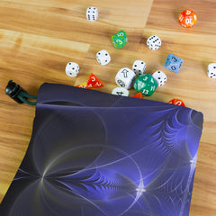 Aqua Cross And Circles Dice Bag