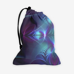 Aqua Cross And Circles Dice Bag