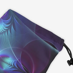 Aqua Cross And Circles Dice Bag