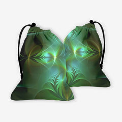 Aqua Cross And Circles Dice Bag