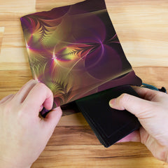 Aqua Cross And Circles Dice Bag