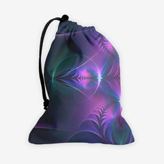 Aqua Cross And Circles Dice Bag