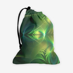 Aqua Cross And Circles Dice Bag