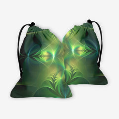 Aqua Cross And Circles Dice Bag