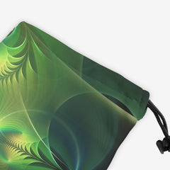 Aqua Cross And Circles Dice Bag