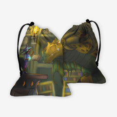 Book Dragon and Elf Dice Bag