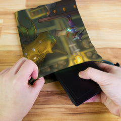 Book Dragon and Elf Dice Bag