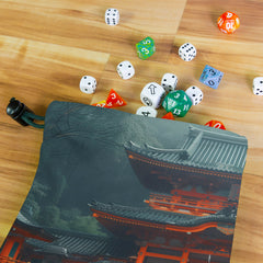 Ancient Japanese Temple Dice Bag