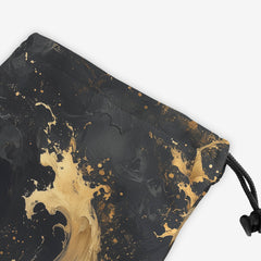 Golden Wave Dragon Dice Bag