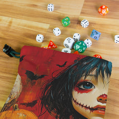 Lady Halloween Dice Bag