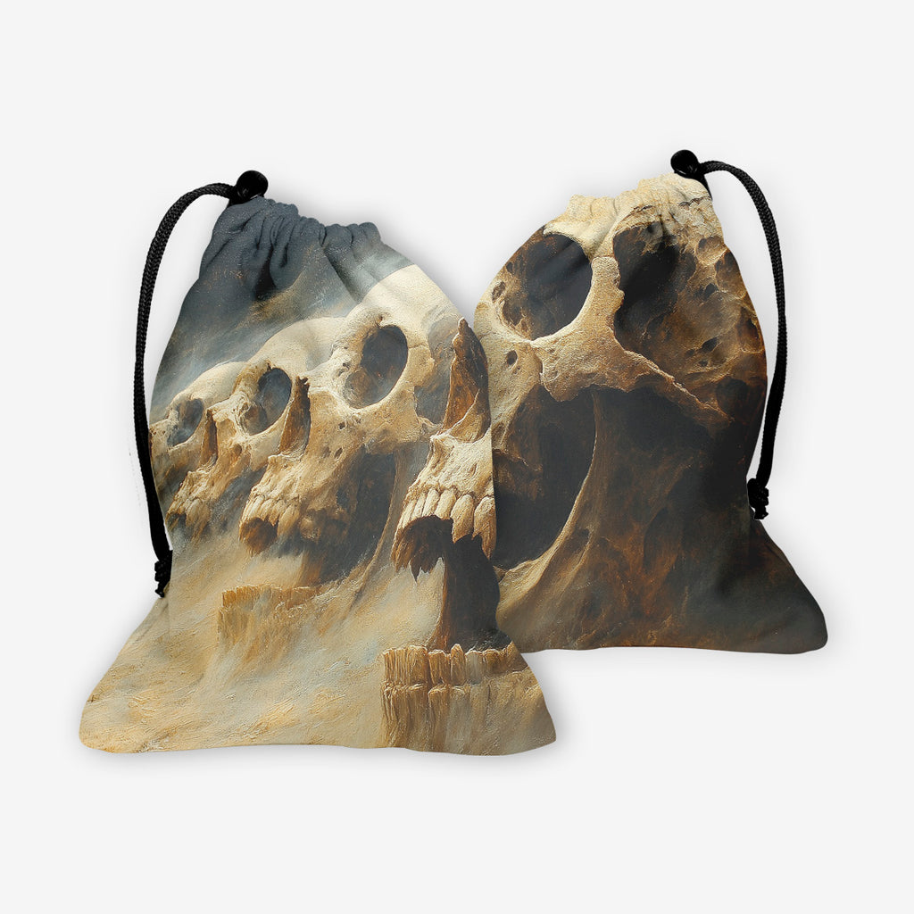 Skull Border Dice Bag