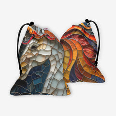 Stained Glass Unicorn Dice Bag