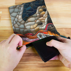 Stained Glass Unicorn Dice Bag