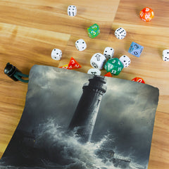 Wave Struck Lighthouse Dice Bag
