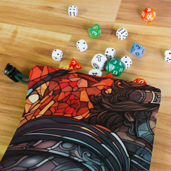 Ares Stained Glass Dice Bag