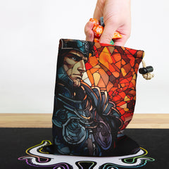 Ares Stained Glass Dice Bag