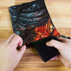 Ares Stained Glass Dice Bag