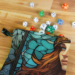 Athena Stained Glass Dice Bag